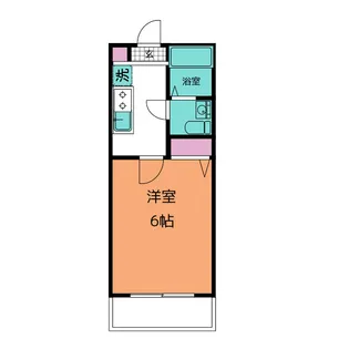 アザーレ・キュリオス宮崎台【1階】の間取り