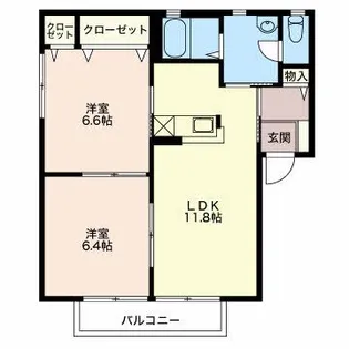 メゾン ハイネス【2階】の間取り