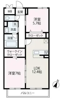東京都練馬区土支田4【マンション】の間取り