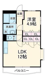 アステロード曙【2階】の間取り