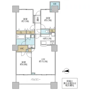 センチュリー水戸サウスゲートタワー【12階】の間取り