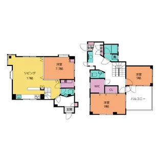 AN町屋ハイツ【3階】の間取り