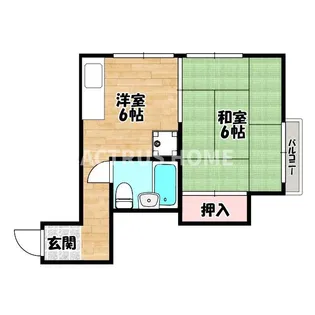 大阪府大阪市東住吉区南田辺5【マンション】の間取り