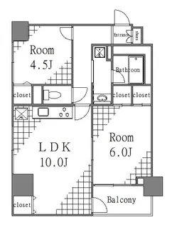 パートナーシップアパートメント【4階】の間取り