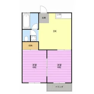 コーポ池谷A【1階】の間取り