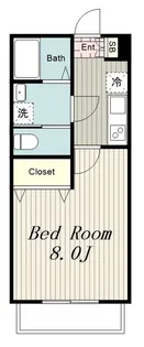 LOC’S KUROKAWA(ロックスクロカワ)【3階】の間取り