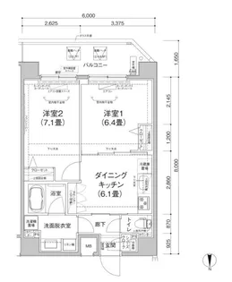 アイルカナーレ向島【7階】の間取り