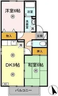 ツインコート A【1階】の間取り