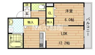 ドラ・マール【1階】の間取り
