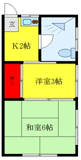 杉本ビル【3階】の間取り
