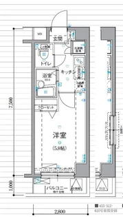 1Kの間取り画像