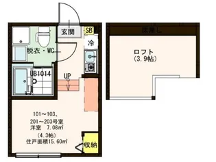 東京都足立区梅島2【アパート】の間取り