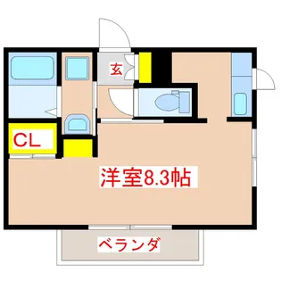 エルミタージュ荒田【2階】の間取り
