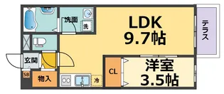 Peace Island(ピースアイランド)【2階】の間取り