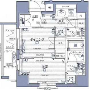 東京都台東区東浅草1【マンション】の間取り