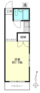 ブルーベリーフラッツ【1階】の間取り
