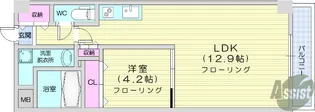 アークデュオ仙台宮町【7階】の間取り