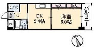 メゾンブランシュ【4階】の間取り