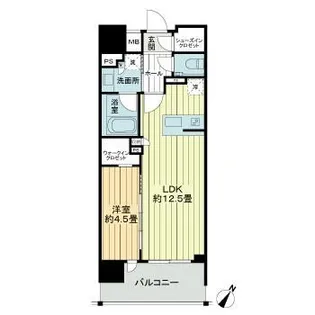 デュオヒルズ那覇壼屋【2階】の間取り
