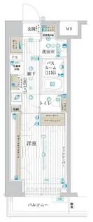 フュージョナル浮間舟渡【2階】の間取り