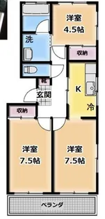 東京都新宿区中落合3【アパート】の間取り