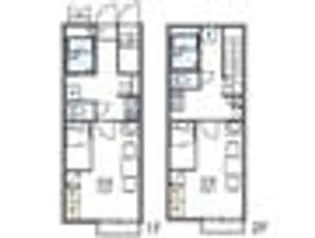 レオパレス長沢【1階】の間取り