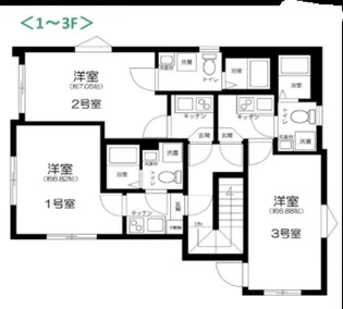 レジデンス青井【1階】の間取り