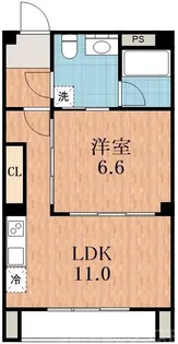 大阪府大阪市阿倍野区文の里4【マンション】の間取り