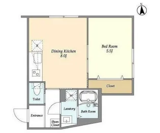 ウェルスクエア永福町【4階】の間取り