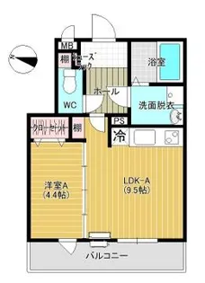 メゾンセリジエ【1階】の間取り