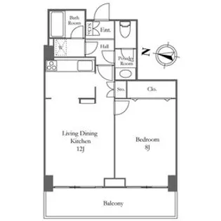 リバーシティ21イーストタワーズハチ棟【14階】の間取り