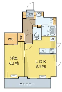 仮)クラウド泉中央A棟【4階】の間取り