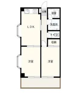 コーポ三枝片倉【1階】の間取り