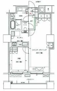 ザ・パークハウス西新宿タワー60【4階】の間取り