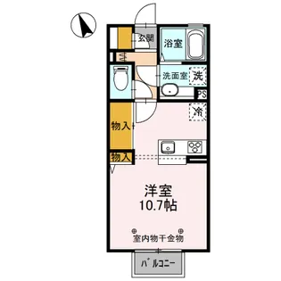 茨城県結城市新福寺6【アパート】の間取り