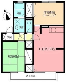 神奈川県秦野市今泉【アパート】の間取り