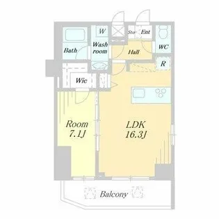 ユナイト【13階】の間取り