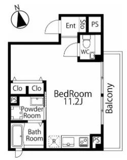 Keepers 六本木【2階】の間取り