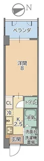トーマス豊見城【8階】の間取り