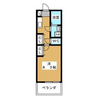 HAMA OASIS【3階】の間取り