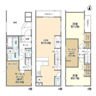 千葉県市川市相之川1【一戸建】の間取り