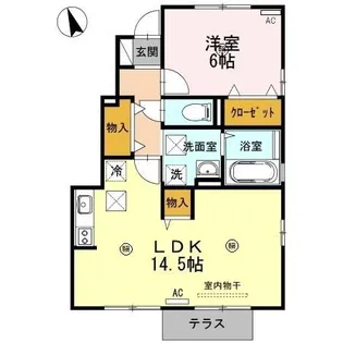 グレープシャイン C棟【1階】の間取り