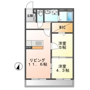 アルバコート【1階】の間取り