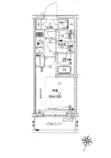 ライジングプレイス綾瀬【2階】の間取り