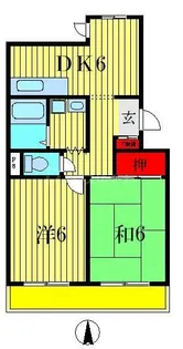 ボヌールメゾンオジマ【1階】の間取り