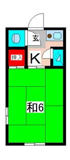 高木荘【2階】の間取り