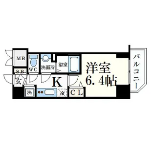 プレサンス松屋町グレース【3階】の間取り