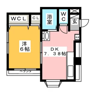 ベルビアンカ【2階】の間取り
