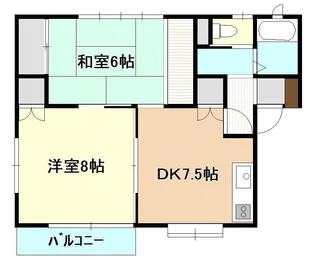 サントリーナブルーム【1階】の間取り