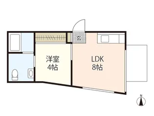 リバティ三篠【6階】の間取り